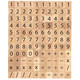 Wooden Numbers and Symbols Tiles - 100pcs